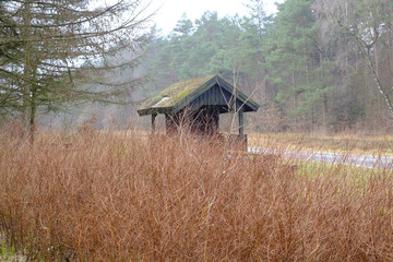 Schutzhütte am Wanderweg