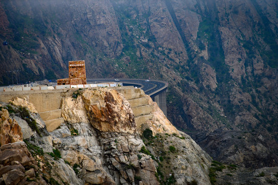 Landscape view of Taif Mountains 