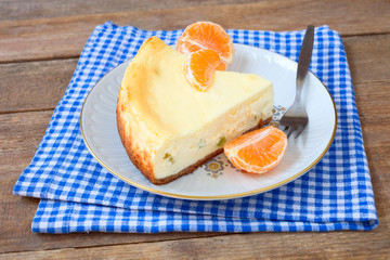 Käsekuchen mit Mandarinen