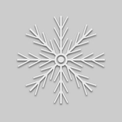 snowflake in bright colors