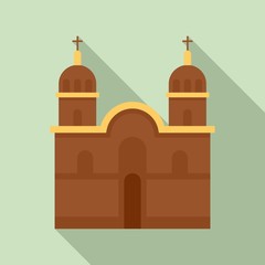 Peru church icon. Flat illustration of Peru church vector icon for web design