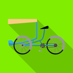 Isolated object of bike and transport sign. Collection of bike and bicycle vector icon for stock.