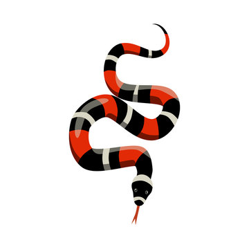 Isolated object of viper and milk symbol. Graphic of viper and red stock vector illustration.