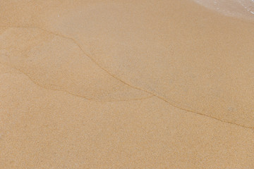 Empty beach sand backgroun, nature texture background, outdoor day light