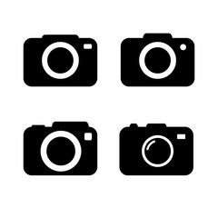 photo vector icons set. Camera symbols. Device illusctation