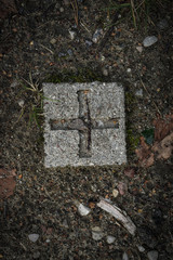 cross in graveyard