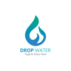 Creative Water drop Logo or icon Template vector illustration