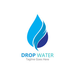 Creative Water drop Logo or icon Template vector illustration