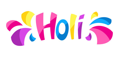 Happy Holi colorful background.