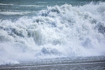 stormy ocean scenery background