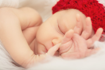 cute sleeping newborn