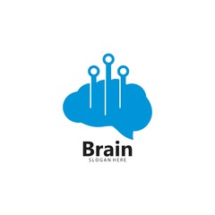 Brain Logo Template vector icon illustration