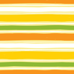 Vector colourful yellow striped paint lines seamless pattern. Suitable for summer poster backgrounds, swim wear, textile and giftwrap.