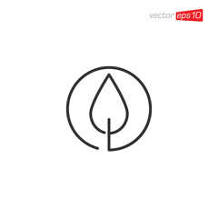 Nature Leaf Icon Logo Design Template