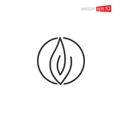 Nature Leaf Icon Logo Design Template