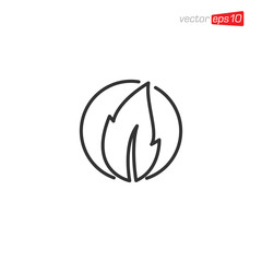 Nature Leaf Icon Logo Design Template