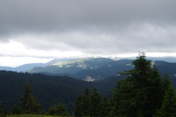 panoramic view of the mountains