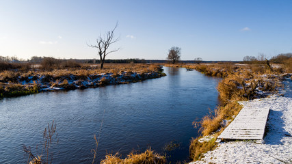 Zima na Podlasiu, Dolina Górnej Narwi, Polska © podlaski49