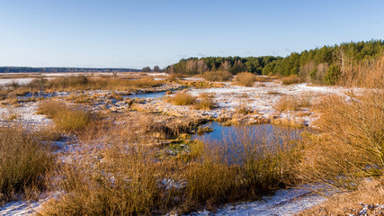 Zima na Podlasiu, Dolina Górnej Narwi, Polska © podlaski49