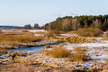 Zima na Podlasiu, Dolina Górnej Narwi, Polska © podlaski49