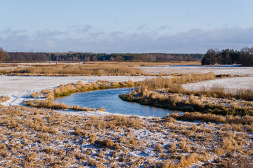 Zima na Podlasiu, Dolina Górnej Narwi, Polska © podlaski49
