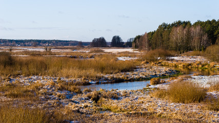 Zima na Podlasiu, Dolina Górnej Narwi, Polska © podlaski49
