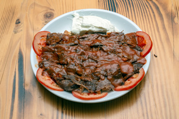 Delicious turkish doner kebab grilled meat
