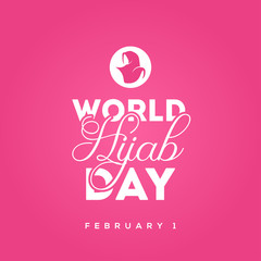 World Hijab Day Vector Template With Elegant Design