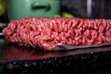 fresh meat on the table