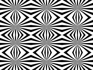 Abstract black and white geometric seamless pattern background. Vector illustration