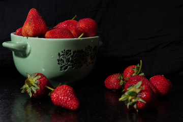 strawberry in a bowl