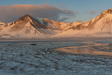 アイスランドの冬スナイフェルス半島