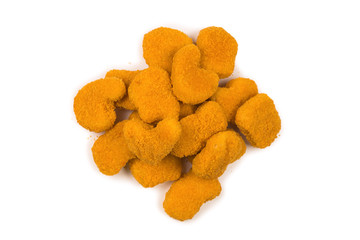 Nuggets isolated on a white background.