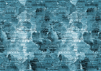 denim fabric with grunge pattern