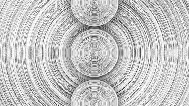 Abstract background from white spiraled coils. Wires with depth of field. ump map for 3d modeling. Stainless steel texture. black and white spiral abstract background. Abstract Spinning Galaxy Flow In