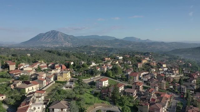 A typical town in Italy: Pannarano, Benevento, Italy.