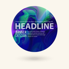 Marble color circle, hand drawn, abstract pattern.