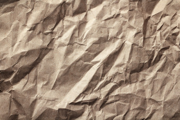 texture of recycled crumpled paper as background