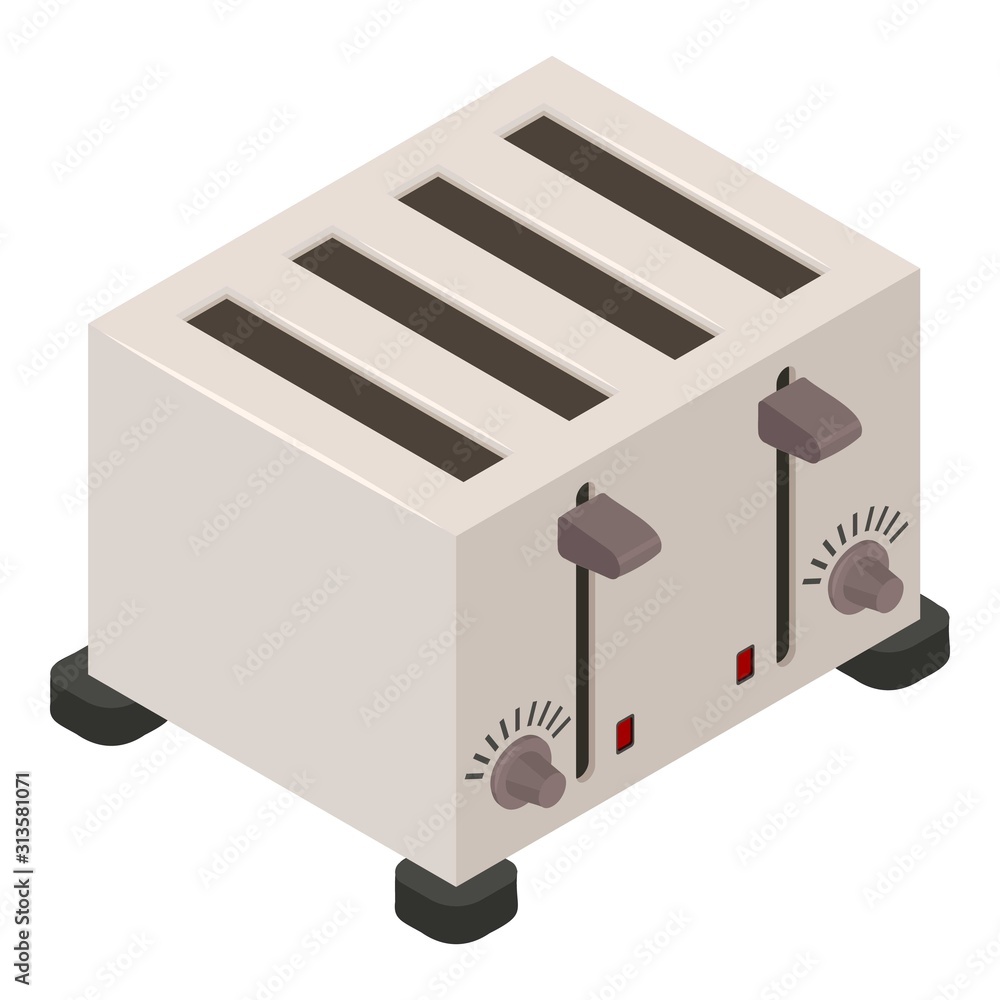 Aufkleber professional toaster icon. isometric of professional toaster vector icon for web design isolated on 