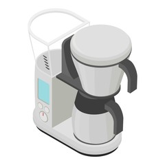 Digital coffee machine icon. Isometric of digital coffee machine vector icon for web design isolated on white background