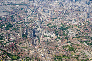 Aerial view of Elephant and Castle, London