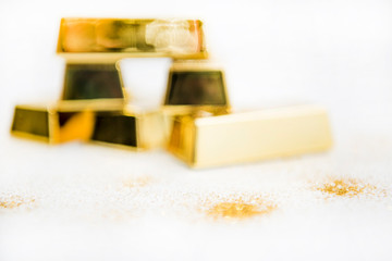 Gold trading concept. Abstract photo of gold.