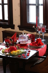 red valentine's desk