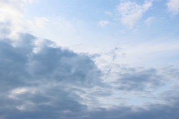 Beautiful blue sky, beautiful white clouds. Weather