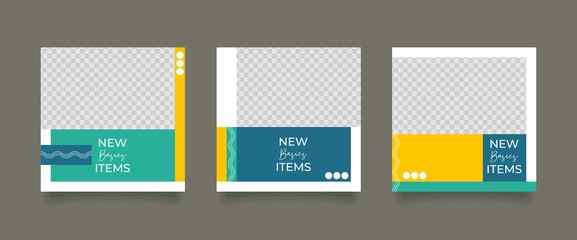 Unique Editable modern Social Media banner Template.Promotional web banner for social media. Elegant sale and discount promo. Fashion and lifestyle blog templates, web banners