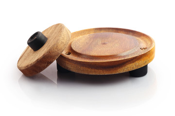 Wooden Adhirasam Oil Filter with Handle