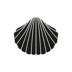 Shell icon. Simple vector illustration on a white background