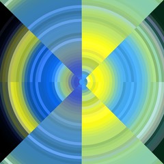 Obraz premium Yellow blue abstract rainbow background