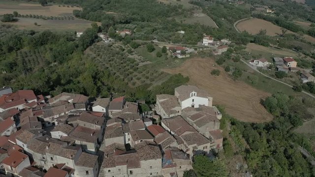 A typical town in Italy: Pietrelcina, Benevento, Italy.
