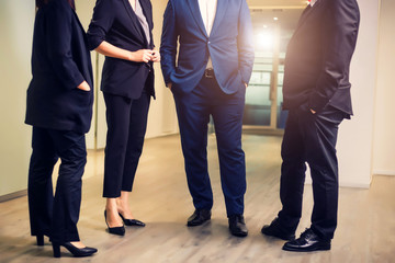 Business people  in seminar room. Meeting Corporate Success Brainstorming Teamwork